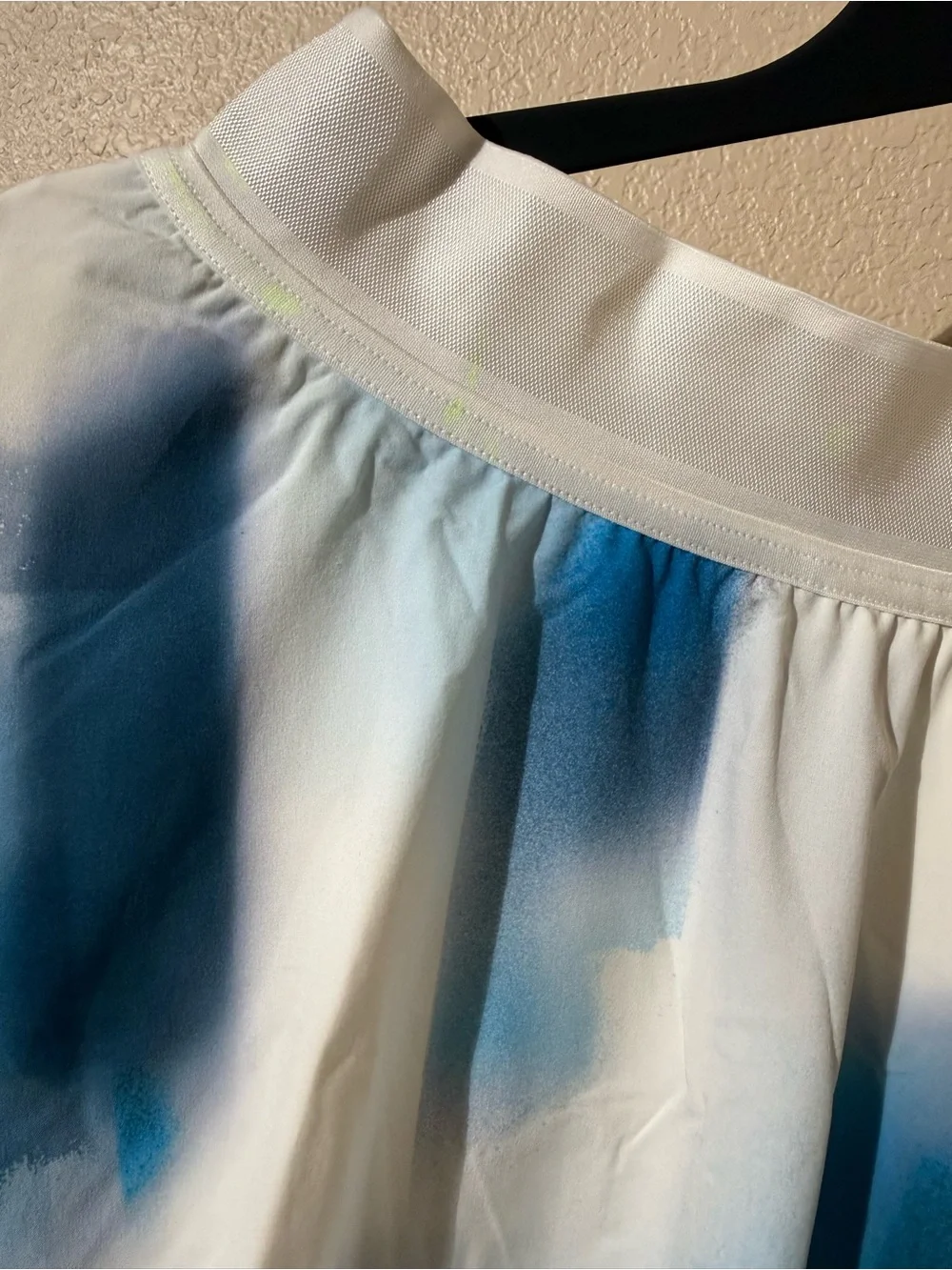 lululemon athletica White Skater Skirt with Blue and Pink Watercolor Print